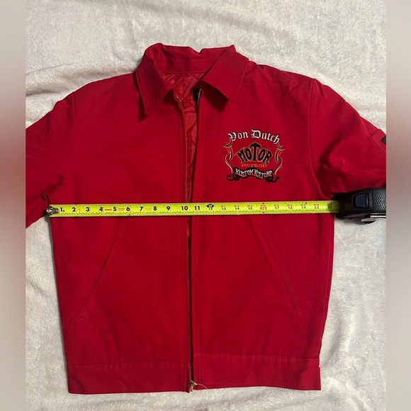 Von Dutch Red Zip-Up Jacket - Picture 5 of 9